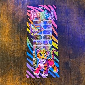 New * ORLY Lisa Frank Forrest Cat Rainbow 20 Nail Sticker NWT Wraps Animal Print